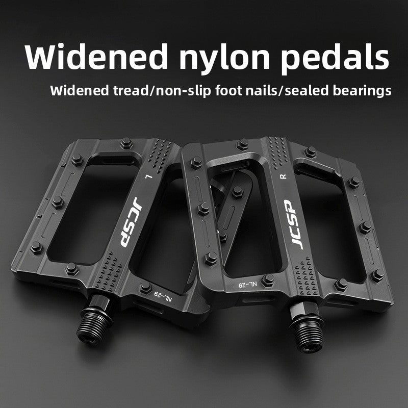 Bicycle Color Nylon Pedal Wide Tread Anti-Slip Pedal Mountain Bike Highway Dead Flying Universal Pedal