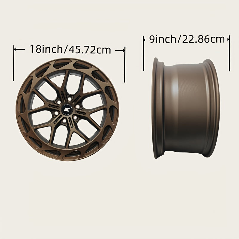 Brand-new Rotary Forged Wheel Car Rims Truck Wheels 18X9 Inches Special Wheels for Off-road Vehicles And Pickup Trucks (suitable Brands: for Ford, Jeep, for TOYOTA, for Chevy, for INFINITI, GWM, for LEXUS, for MITSUBISHI, for Nissan, for Cadillac