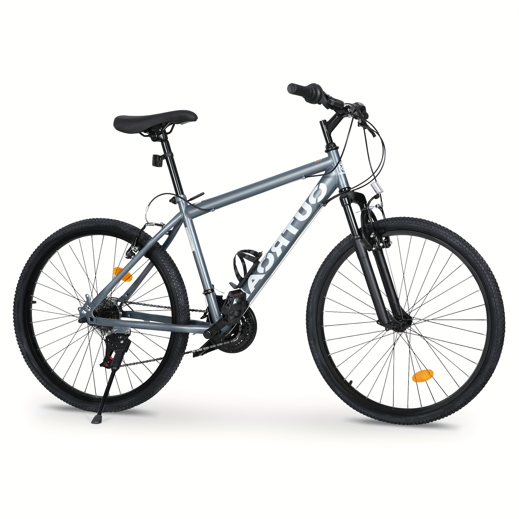 26-inch Mountain Bike, 7-speed Aerospace-grade Frame, Front Suspension\u002FV-brakes, Adjustable Ergonomic Seat, Unisex Adult Fit, Quick Assembly, Multiple Colors Available