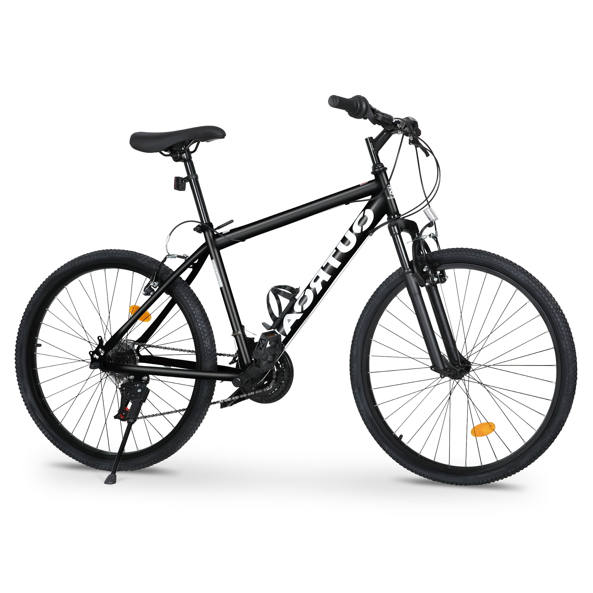 26-inch Mountain Bike, 7-speed Aerospace-grade Frame, Front Suspension\u002FV-brakes, Adjustable Ergonomic Seat, Unisex Adult Fit, Quick Assembly, Multiple Colors Available