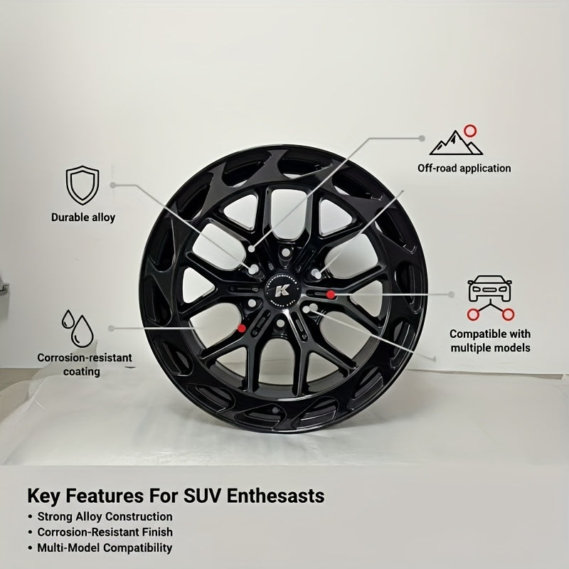 Newly Designed Rotary Forged Wheels for And Trucks, Measuring 18X9 Inches, Ideal for Off-Road Vehicles And Pickups. Compatible with Brands Like for Ford, for Jeep, for Toyota, Chevy, for Infiniti, GWM, for Lexus, for Mitsubishi, for Nissan