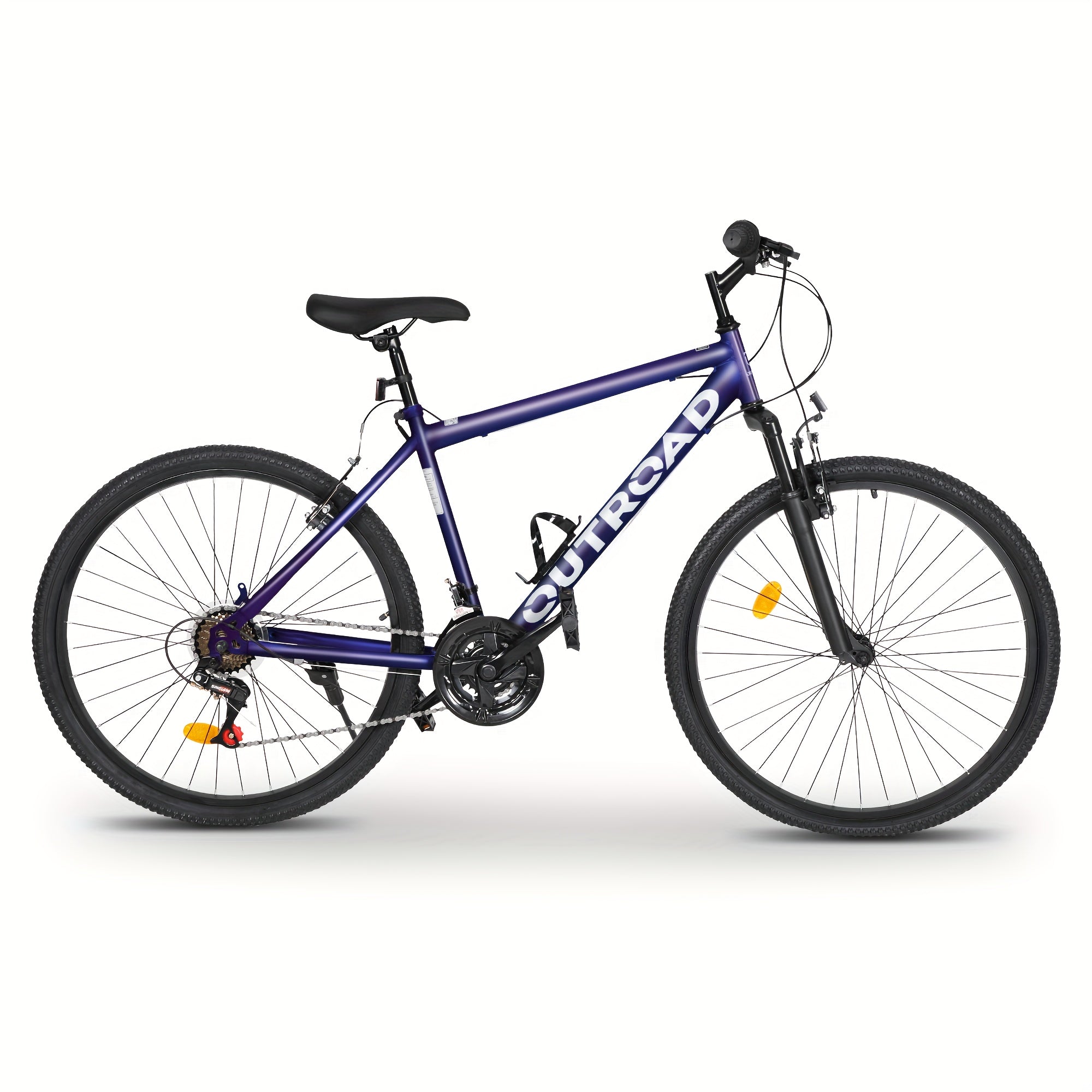 26-inch Mountain Bike, 7-speed Aerospace-grade Frame, Front Suspension\u002FV-brakes, Adjustable Ergonomic Seat, Unisex Adult Fit, Quick Assembly, Multiple Colors Available