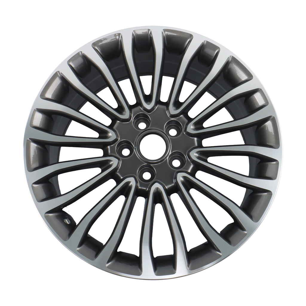 New Single 18' 18X8 Inch Wheel for 2017-2018 for Ford Fusion | OEM Design Replacement Rim | Machined Charcoal | Direct Fit - OE Stock Specs | 10121