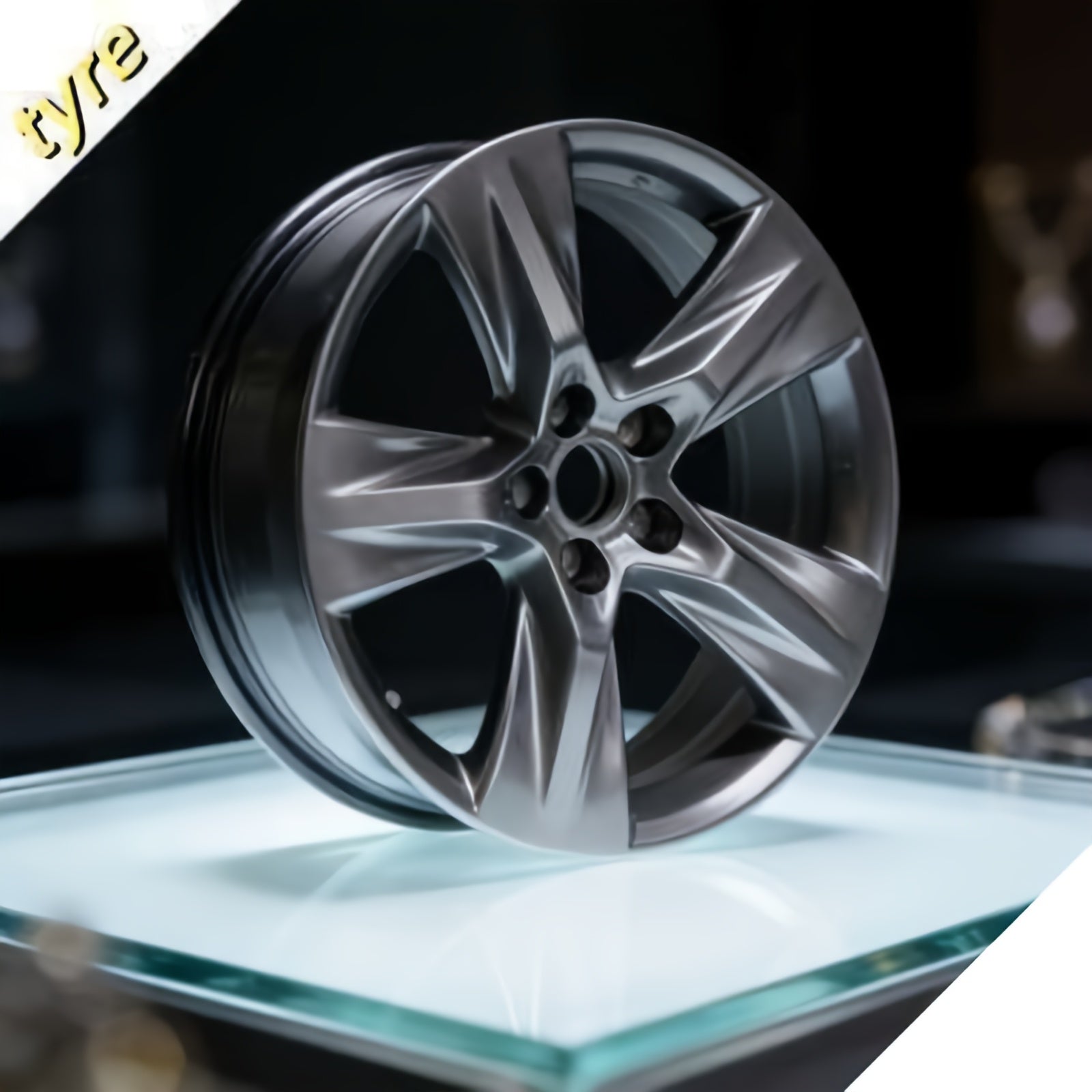 Aluminium Alloy Wheels, Multi-spoke Polished Finish Car Wheels, Stylish Replacement Wheels for Passenger Cars