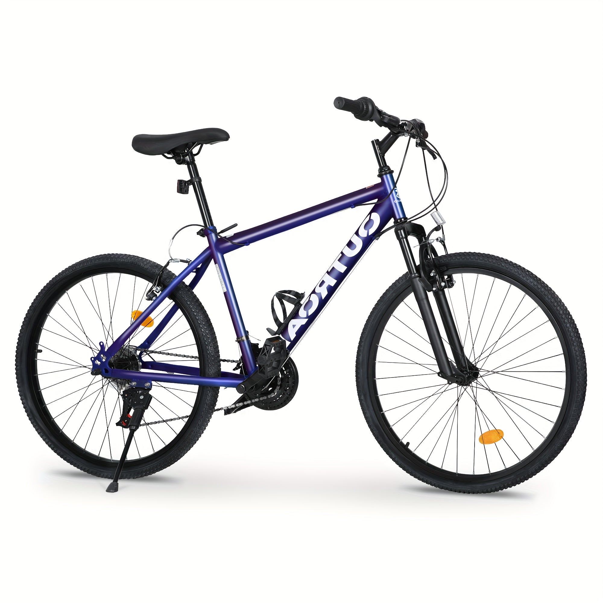 26-inch Mountain Bike, 7-speed Aerospace-grade Frame, Front Suspension\u002FV-brakes, Adjustable Ergonomic Seat, Unisex Adult Fit, Quick Assembly, Multiple Colors Available