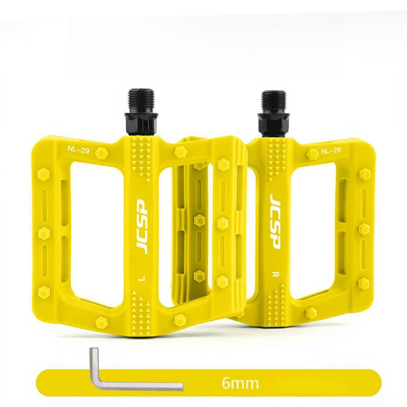 Bicycle Color Nylon Pedal Wide Tread Anti-Slip Pedal Mountain Bike Highway Dead Flying Universal Pedal