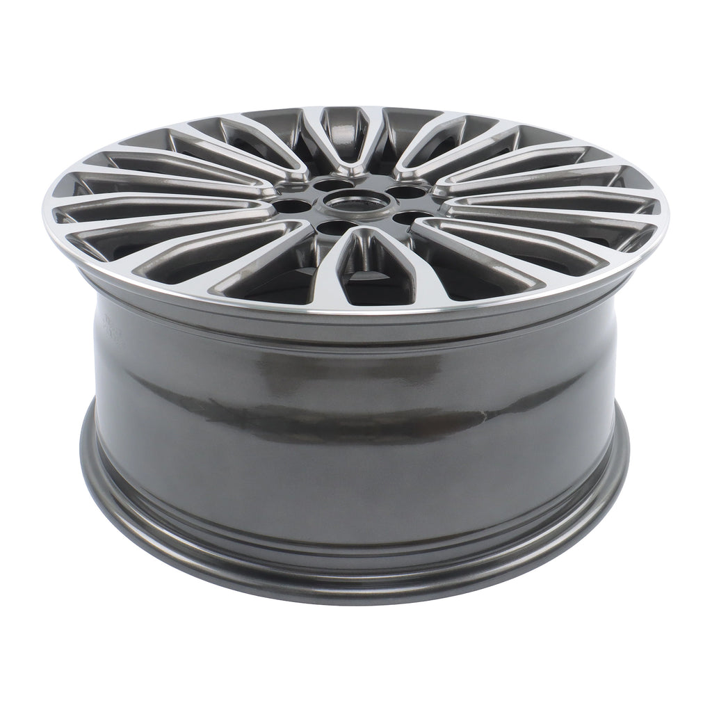 New Single 18' 18X8 Inch Wheel for 2017-2018 for Ford Fusion | OEM Design Replacement Rim | Machined Charcoal | Direct Fit - OE Stock Specs | 10121