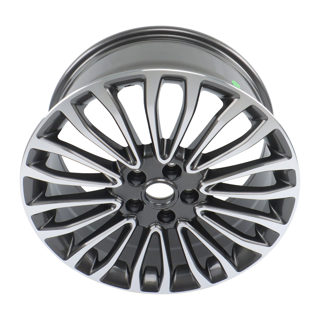 New Single 18' 18X8 Inch Wheel for 2017-2018 for Ford Fusion | OEM Design Replacement Rim | Machined Charcoal | Direct Fit - OE Stock Specs | 10121