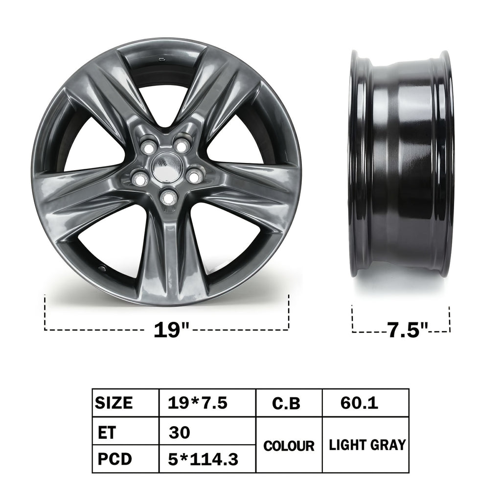 Aluminium Alloy Wheels, Multi-spoke Polished Finish Car Wheels, Stylish Replacement Wheels for Passenger Cars