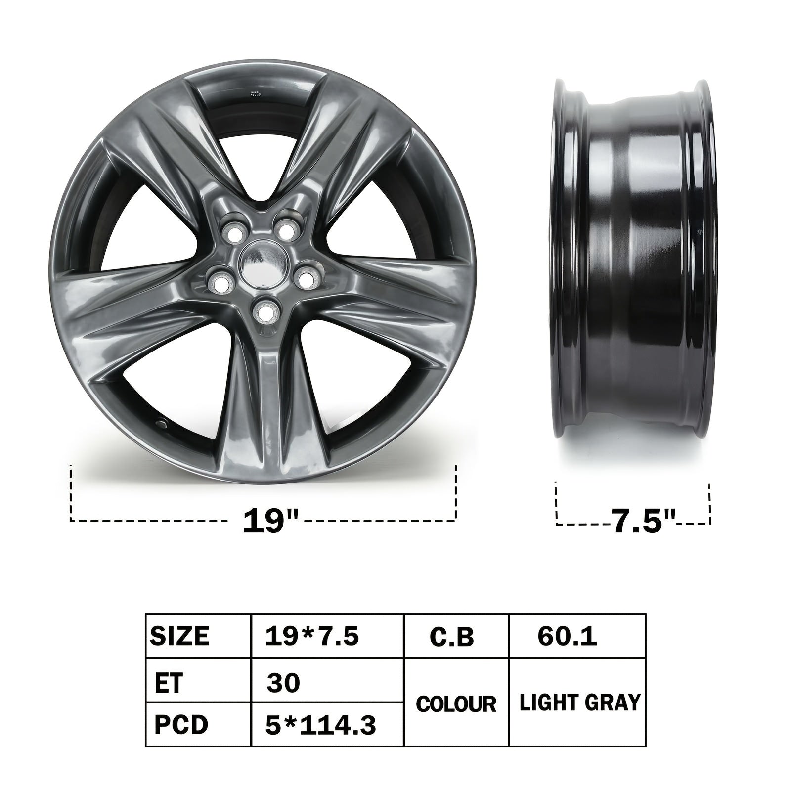 Aluminium Alloy Wheels, Multi-spoke Polished Finish Car Wheels, Stylish Replacement Wheels for Passenger Cars