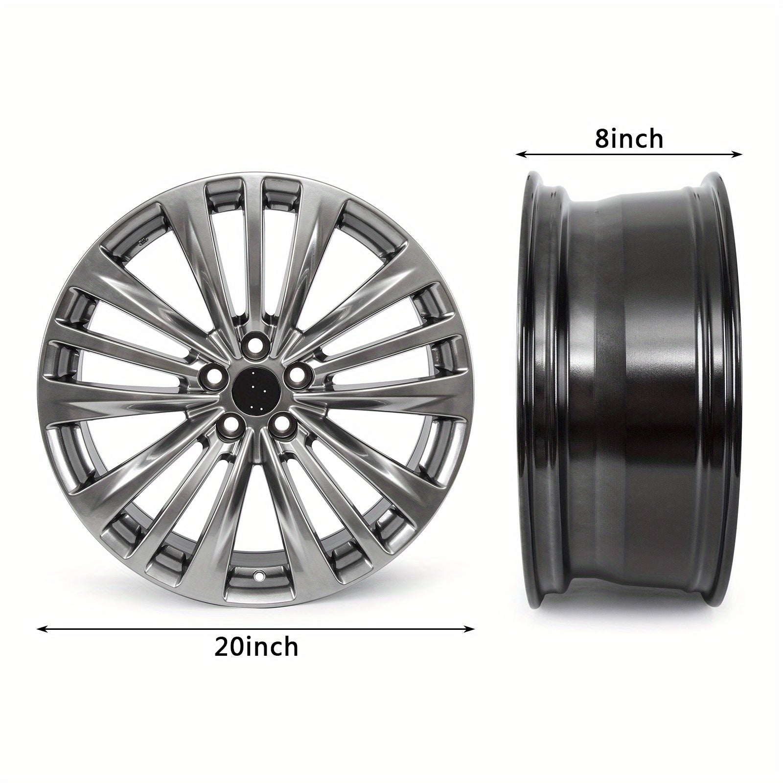 New 20 Inch Silvery Replacement Wheel Rim for Toyota Highlander 2020 2021 2022 US